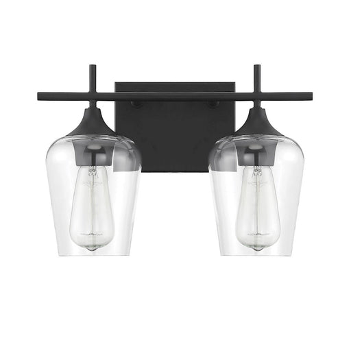 Savoy House Octave 2-Light Bathroom Vanity Light, Black