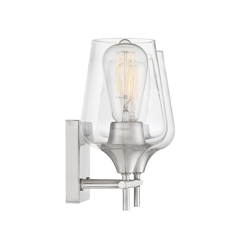 Savoy House Octave 2-Light Bathroom Vanity Light, Satin Nickel
