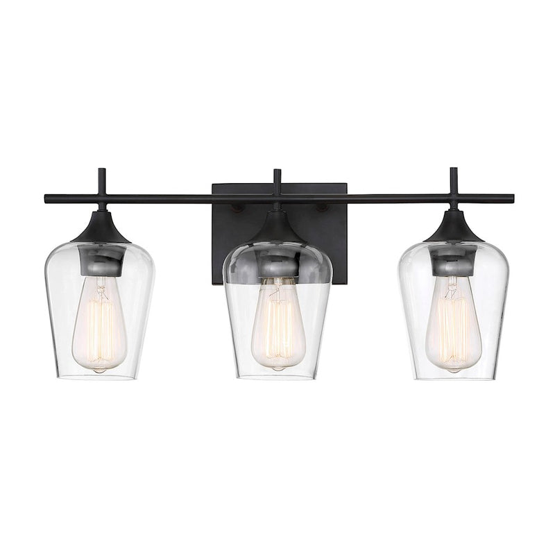 Savoy House Octave 3-Light Bathroom Vanity Light, English Bronze