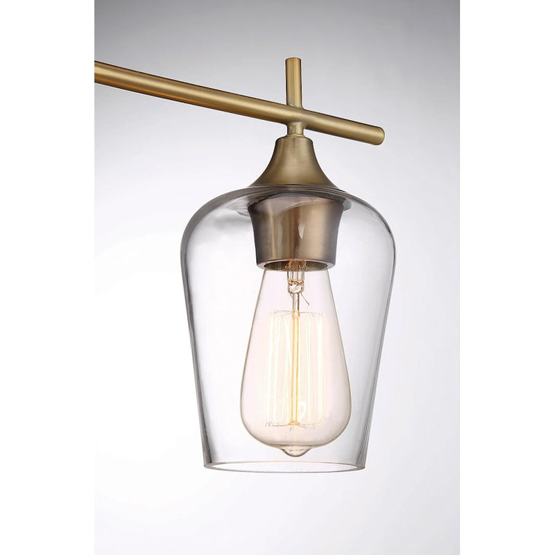 Savoy House Octave 3-Light Bathroom Vanity Light, Warm Brass