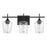 Savoy House Octave 3-Light Bathroom Vanity Light, Black