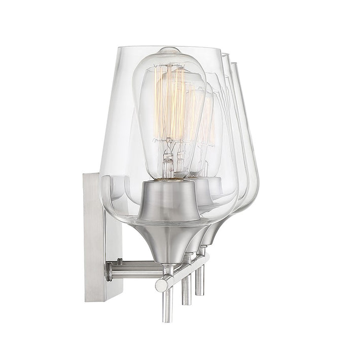 Savoy House Octave 3-Light Bathroom Vanity Light, Satin Nickel