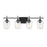 Savoy House Octave 4-Light Bathroom Vanity Light, Black - 8-4030-4-BK