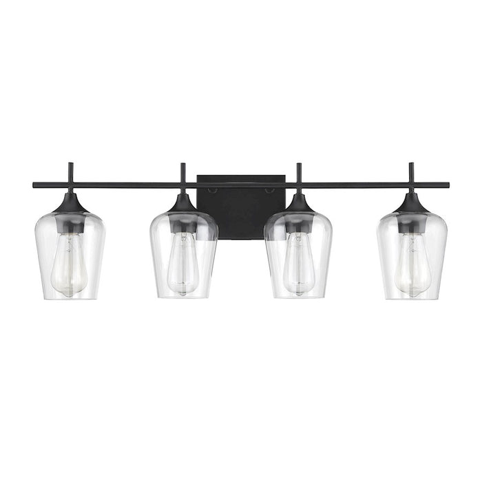 Savoy House Octave 4-Light Bathroom Vanity Light, Black