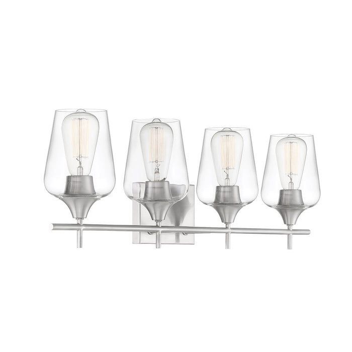 Savoy House Octave 4-Light Bathroom Vanity Light, Satin Nickel