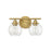 Savoy House Carson 2-Light Bathroom Vanity Light, Warm Brass