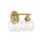 Savoy House Carson 2-Light Bathroom Vanity Light, Warm Brass