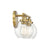 Savoy House Carson 2-Light Bathroom Vanity Light, Warm Brass