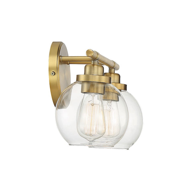 Savoy House Carson 2-Light Bathroom Vanity Light, Warm Brass