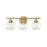 Savoy House Carson 3-Light Bathroom Vanity Light, Warm Brass - 8-4050-3-322