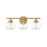 Savoy House Carson 3-Light Bathroom Vanity Light, Warm Brass