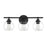 Savoy House Carson 3-Light Bathroom Vanity Light, Matte Black