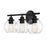 Savoy House Carson 3-Light Bathroom Vanity Light, Matte Black