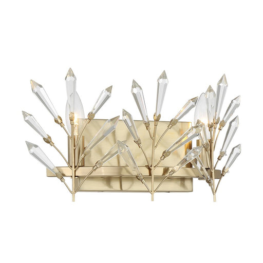 Savoy House Orianna 2 Light Bath, Noble Brass