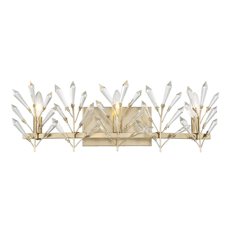 Savoy House Orianna 3 Light Bath, Noble Brass - 8-4075-3-127