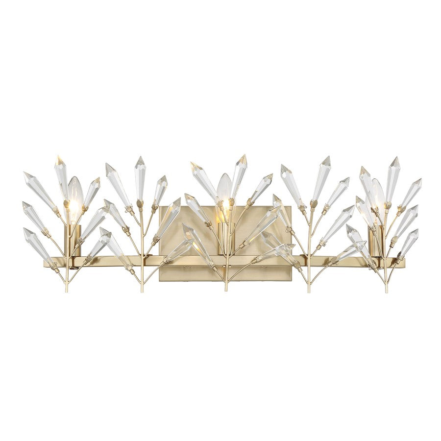 Savoy House Orianna 3 Light Bath, Noble Brass - 8-4075-3-127