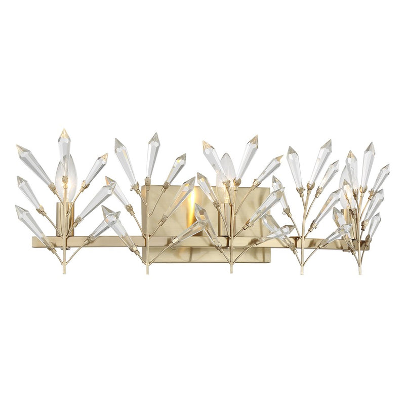 Savoy House Orianna 3 Light Bath, Noble Brass