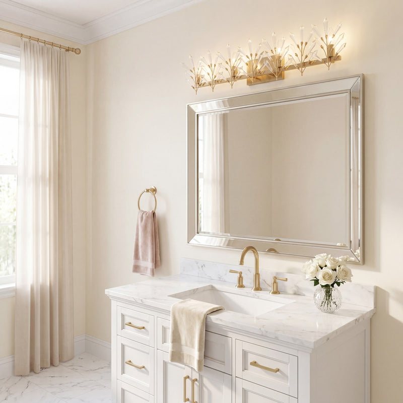 Savoy House Orianna 4 Light Bath, Noble Brass