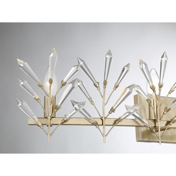 Savoy House Orianna 4 Light Bath, Noble Brass