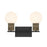 Savoy House Jarrell 2 Lt Bath Sconce, White, Matte Black - 8-4081-2-BK