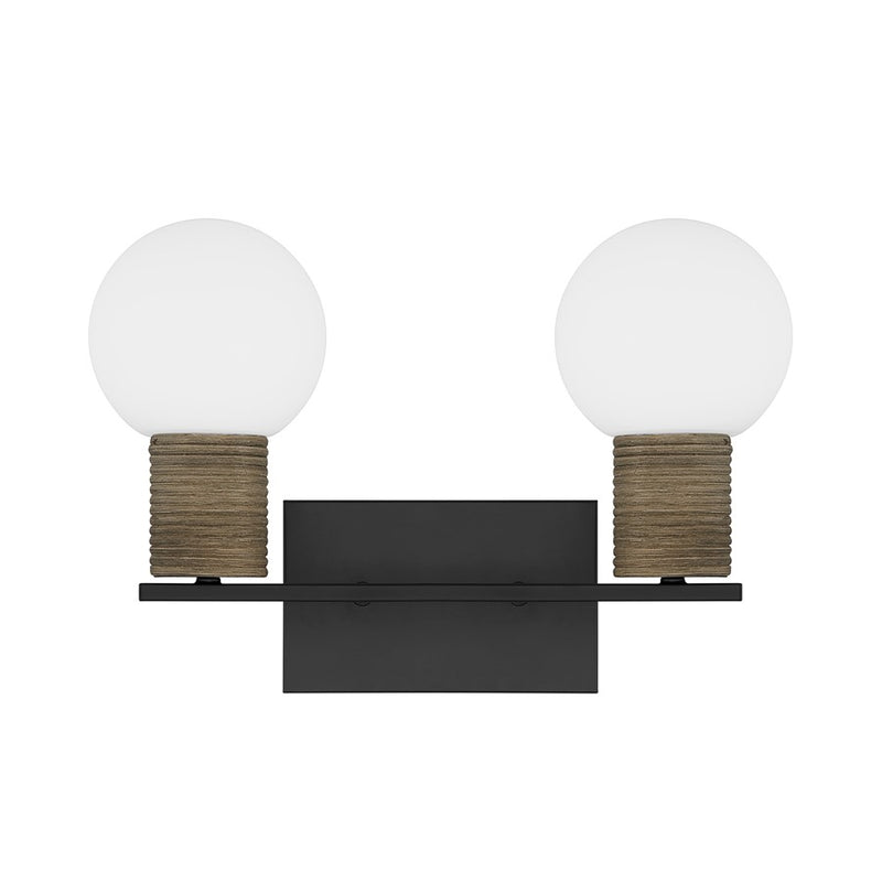 Savoy House Jarrell 2 Lt Bath Sconce, White, Matte Black