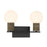 Savoy House Jarrell 2 Lt Bath Sconce, White, Matte Black