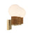 Savoy House Jarrell 3 Lt Bath Sconce, White, Warm Brass