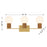 Savoy House Jarrell 3 Lt Bath Sconce, White, Warm Brass