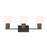 Savoy House Jarrell 3 Lt Bath Sconce, White, Matte Black - 8-4081-3-BK