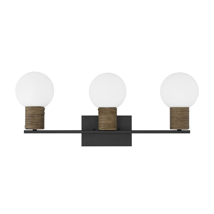 Savoy House Jarrell 3 Lt Bath Sconce, White, Matte Black