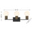 Savoy House Jarrell 3 Lt Bath Sconce, White, Matte Black