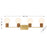 Savoy House Jarrell 4 Lt Bath Sconce, White, Warm Brass