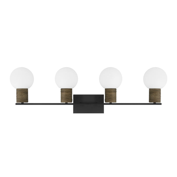 Savoy House Jarrell 4 Lt Bath Sconce, White, Matte Black
