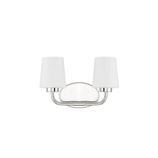 Savoy House Capra 2-Light Bathroom Vanity Light, Polished Nickel