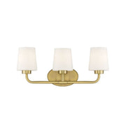 Savoy House Capra 3-Light Bathroom Vanity Light, Warm Brass - 8-4090-3-322