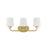 Savoy House Capra 3-Light Bathroom Vanity Light, Warm Brass