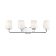 Savoy House Capra 4-Light Bathroom Vanity Light, Polished Nickel - 8-4090-4-109