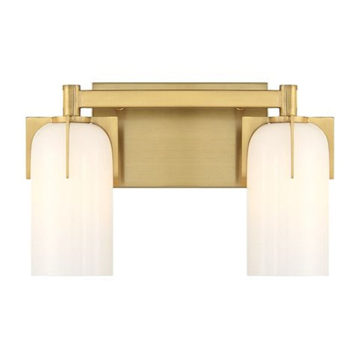 Savoy House Caldwell 2-Light Bathroom Vanity Light, Warm Brass - 8-4128-2-322