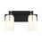 Savoy House Caldwell 2 Light Bath, Matte Black/Etched White Opal - 8-4128-2-BK