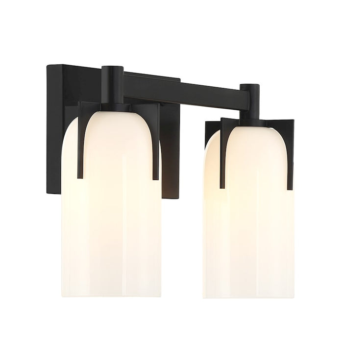 Savoy House Caldwell 2-Light Bathroom Vanity Light, Matte Black