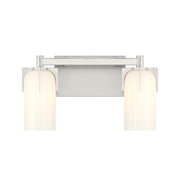 Savoy House Caldwell 2 Light Bath, Satin Nickel/Etched White Opal - 8-4128-2-SN