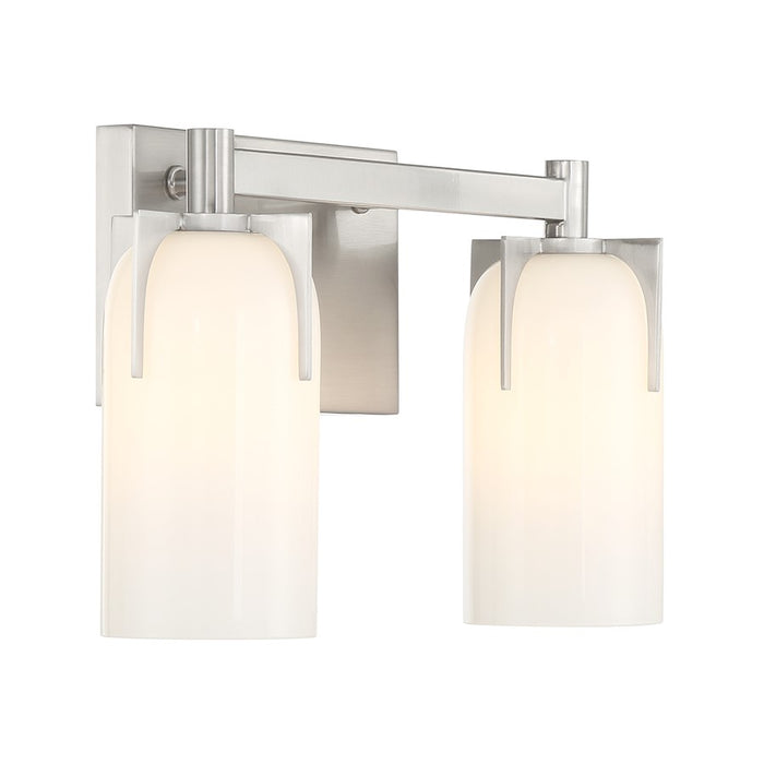 Savoy House Caldwell 2-Light Bathroom Vanity Light, Satin Nickel