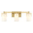 Savoy House Caldwell 3 Light Bath, Warm Brass/Etched White Opal - 8-4128-3-322