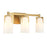 Savoy House Caldwell 3-Light Bathroom Vanity Light, Warm Brass