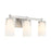 Savoy House Caldwell 3 Light Bath, Satin Nickel/Etched White Opal