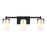 Savoy House Caldwell 4-Light Bathroom Vanity Light, Matte Black - 8-4128-4-BK