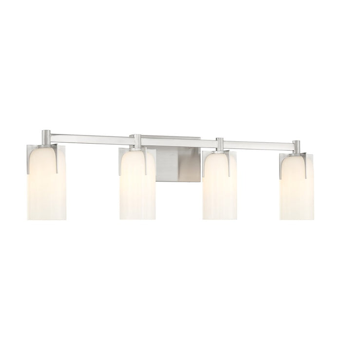 Savoy House Caldwell 4-Light Bathroom Vanity Light, Satin Nickel