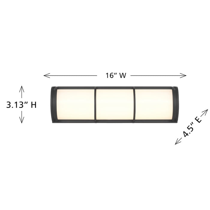 Savoy House Harper LED 16" Bath Sconce, White, Matte Black