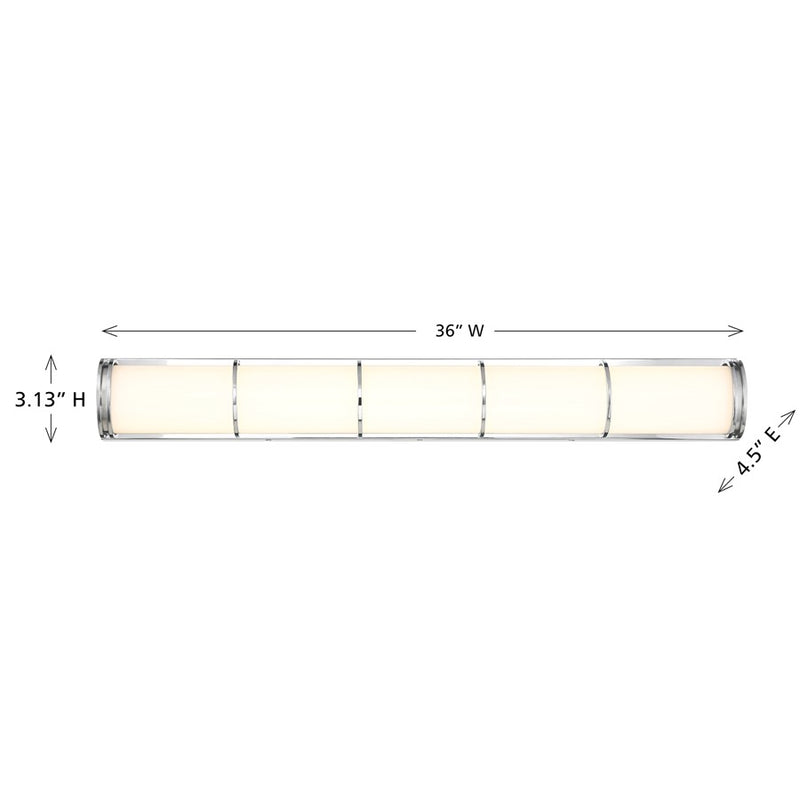Savoy House Harper LED 36" Bath Sconce/White Etched