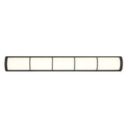 Savoy House Harper LED 36" Bath Sconce, White, Matte Black - 8-4204-36-BK